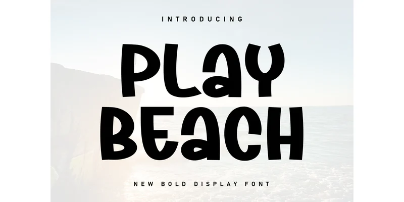 Play Beach Font by KC Production — Display Font