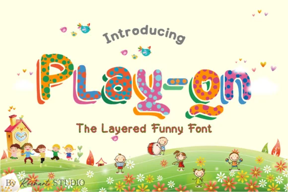 Play on by RochArt — Color Fonts Font