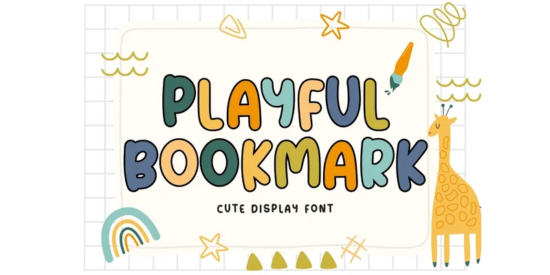 Playful Bookmark Font by Minimalist Eyes — Display Font