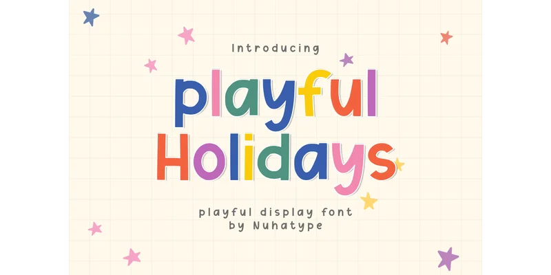 Playful Holidays Font by Nuhatype — Sans Serif Font