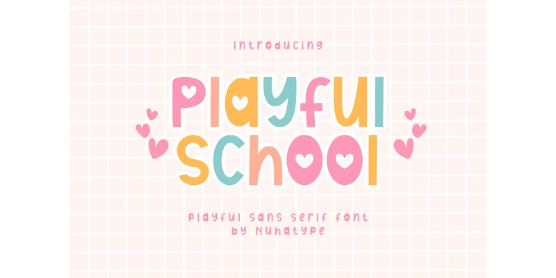 Playful School Font by Nuhatype — Display Font