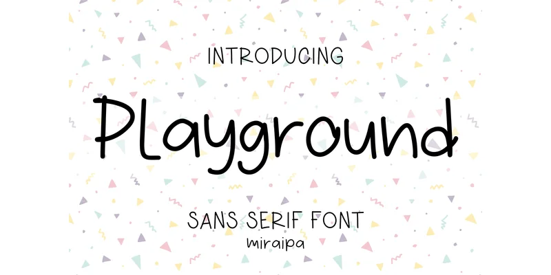 Playground Font by miraipa — Sans Serif Font