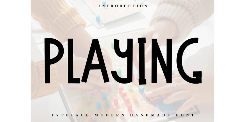 Playing Font by FreshTypeINK — Display Font