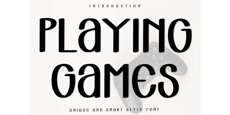 Playing Games Font by FreshTypeINK — Display Font