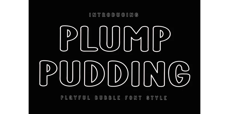 Plump Pudding Font by FreshTypeINK — Display Font