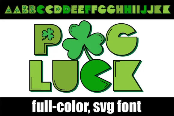 Pog Luck by Illustration Ink — Color Fonts Font
