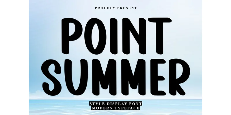 Point Summer Font by FreshTypeINK — Display Font