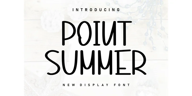 Point Summer Font by KC Production — Display Font