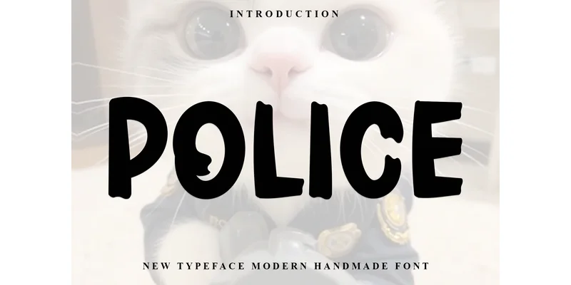 Police Font by FreshTypeINK — Display Font
