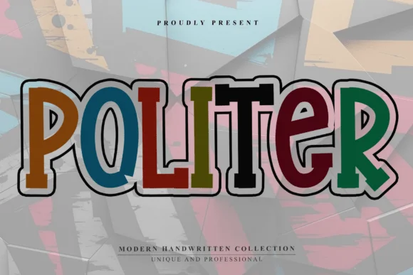 Politer by Plafont store — Slab Serif Font