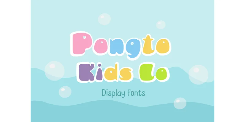 Pongto Kids Lo Font by TanoiCartoonist — Display Font