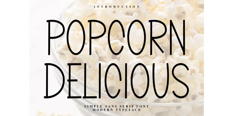Popcorn Delicious Font by FreshTypeINK — Sans Serif Font