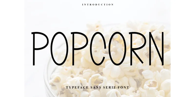 Popcorn Font by FreshTypeINK — Sans Serif Font