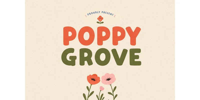 Poppy Grove Font by Morning Sprout — Display Font