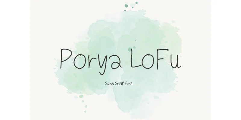 Porya Lofu Font by TanoiCartoonist — Sans Serif Font