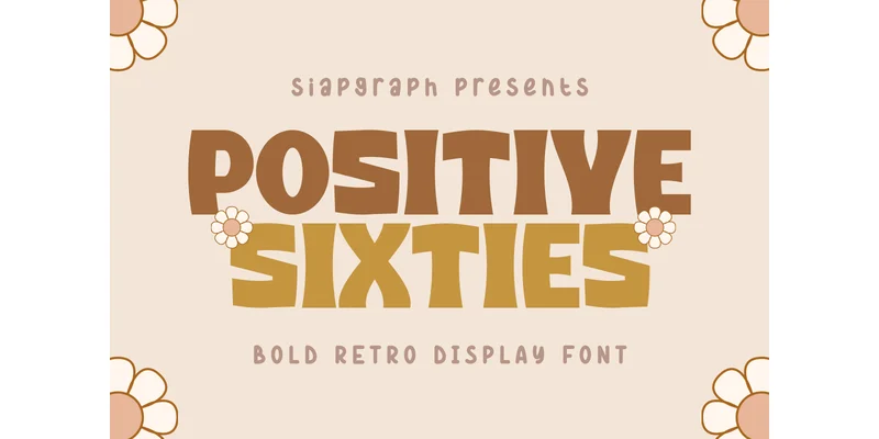 Positive Sixties Font by SiapGraph — Display Font