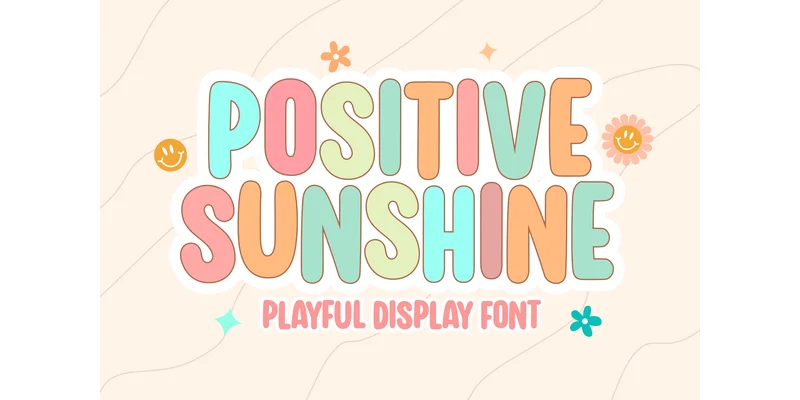 Positive Sunshine Font by Holydie Studio — Display Font