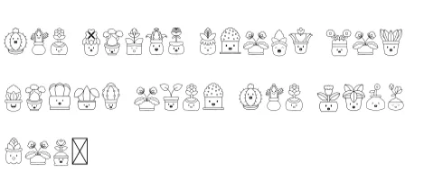 Potted Plants by danita.kukkai — Dingbats Font — thumbnail 8