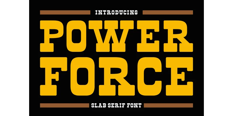 Power Force Font by Ardi (7NTypes) by Ardi (7NTypes) — Slab Serif Font