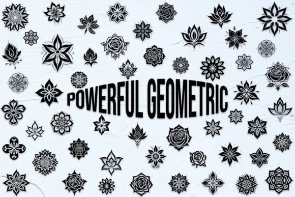 Powerful Geometric by MOMAT THIRTYONE — Dingbats Font