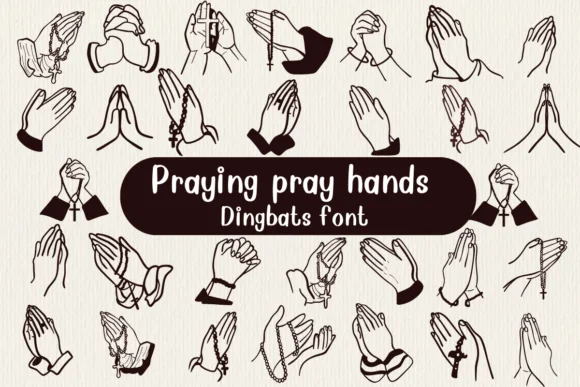 Praying Pray Hands by Nongyao — Dingbats Font