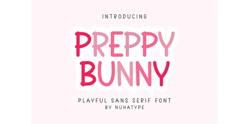 Preppy Bunny Font by Nuhatype — Sans Serif Font