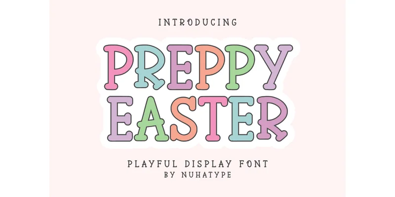 Preppy Easter Font by Nuhatype — Sans Serif Font