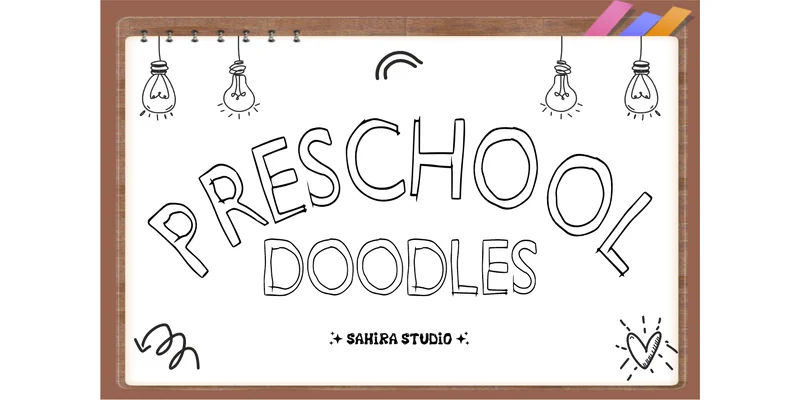 Preschool Doodles Font by Sahira Studio — Display Font