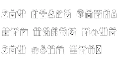 Present Doodle by danita.kukkai — Dingbats Font — thumbnail 8