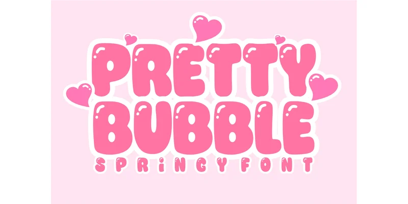 Pretty Bubble Font by TaralArt — Display Font