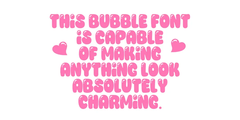 Pretty Bubble Font by TaralArt — Display Font — thumbnail 4
