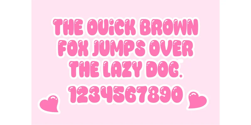 Pretty Bubble Font by TaralArt — Display Font — thumbnail 5