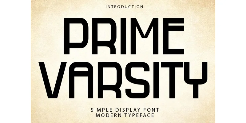 Prime Varsity Font by FreshTypeINK — Display Font