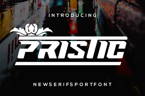 Pristic by riotama85 — Slab Serif Font