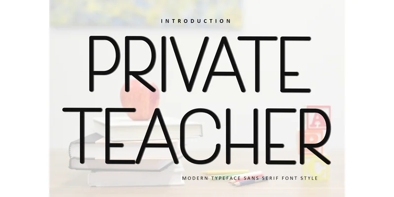 Private Teacher Font by Inermedia STUDIO — Sans Serif Font