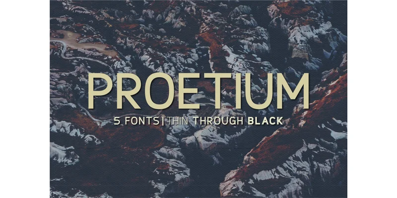 Proetium Font by Huntype — Sans Serif Font