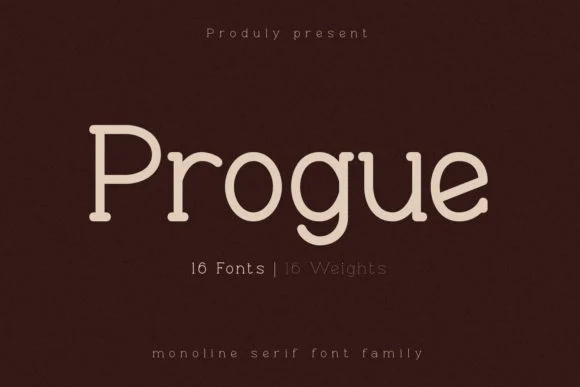 Progue by Creative17studio — Slab Serif Font