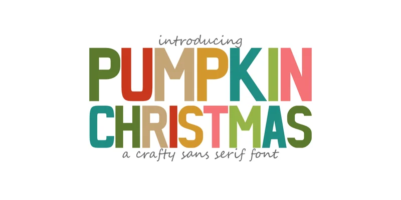 Pumpkin Christmas Font by CraftedType Studio — Sans Serif Font