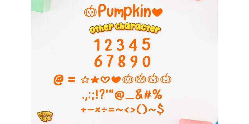 Pumpkin Font by numnim — Display Font — thumbnail 6