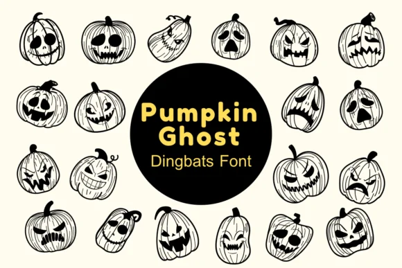 Pumpkin Ghost by Nun Sukhwan — Dingbats Font