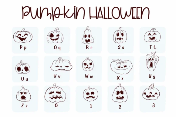 Pumpkin Halloween by Sirinart — Dingbats Font — thumbnail 3