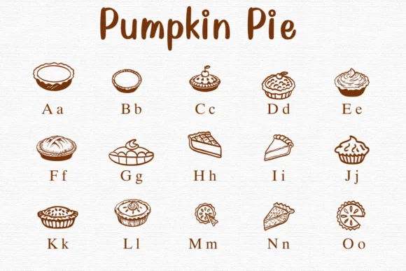 Pumpkin Pie by Nongyao — Dingbats Font — thumbnail 2
