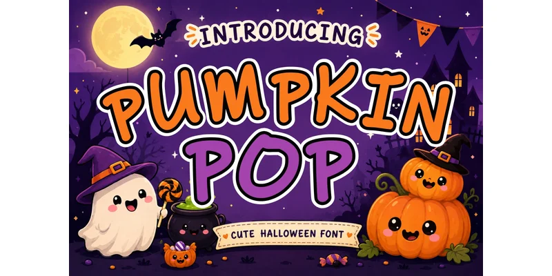 Pumpkin Pop Font by riki.studio — Display Font
