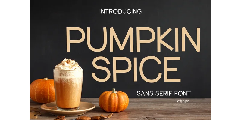 Pumpkin Spice Font by miraipa — Sans Serif Font