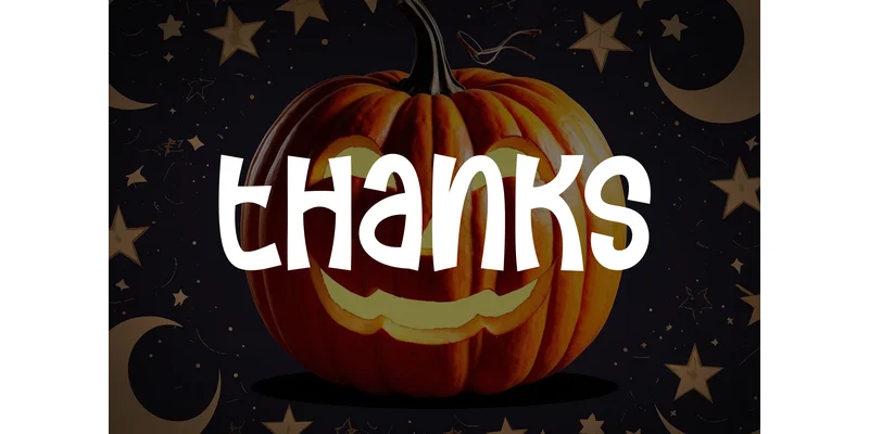 Pumpkin Stars Font by Misterletter.co — Display Font — thumbnail 8