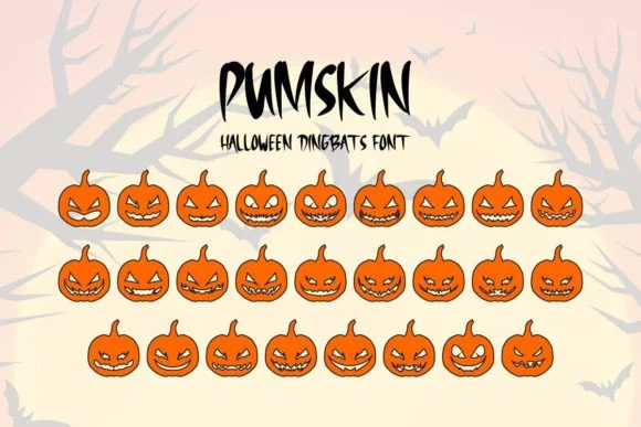 Pumskin by Letterayu — Dingbats Font