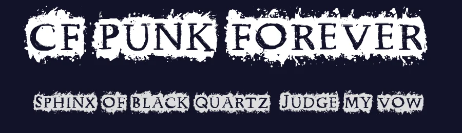 CF Punk Forever by Cloutierfontes — Decorative Font — thumbnail 2