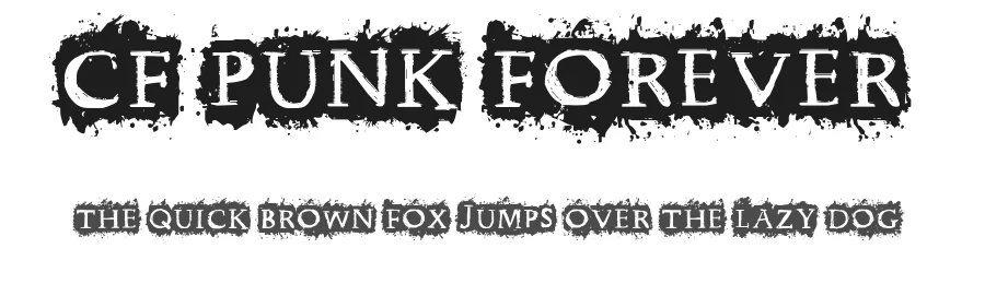 CF Punk Forever by Cloutierfontes — Decorative Font