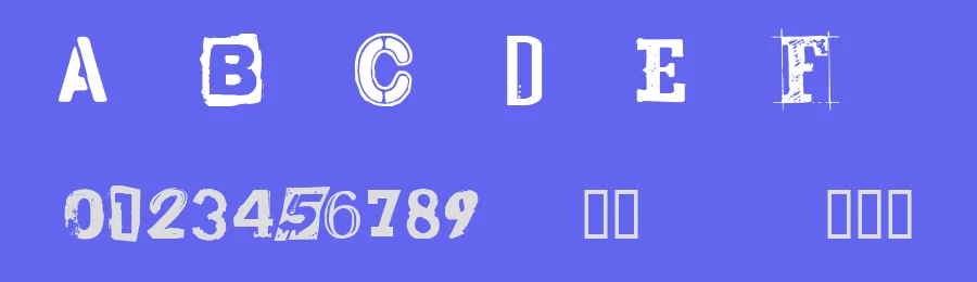 CF Punk Posters by Cloutierfontes — Decorative Font — thumbnail 3