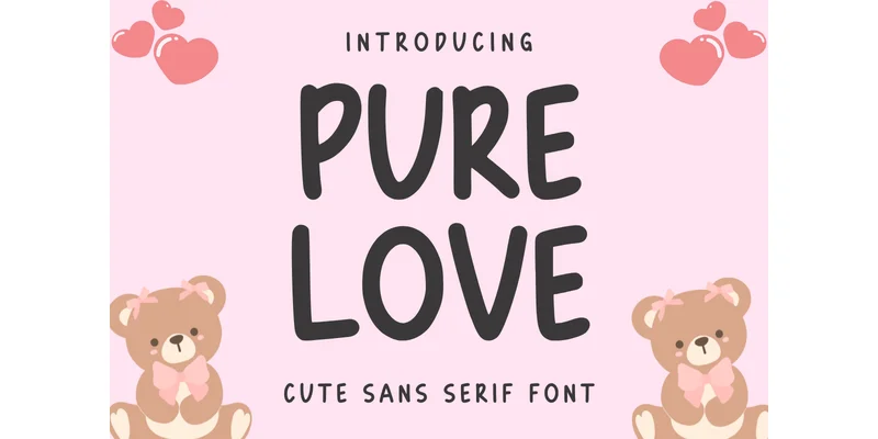 Pure Love Font by SiapGraph — Sans Serif Font